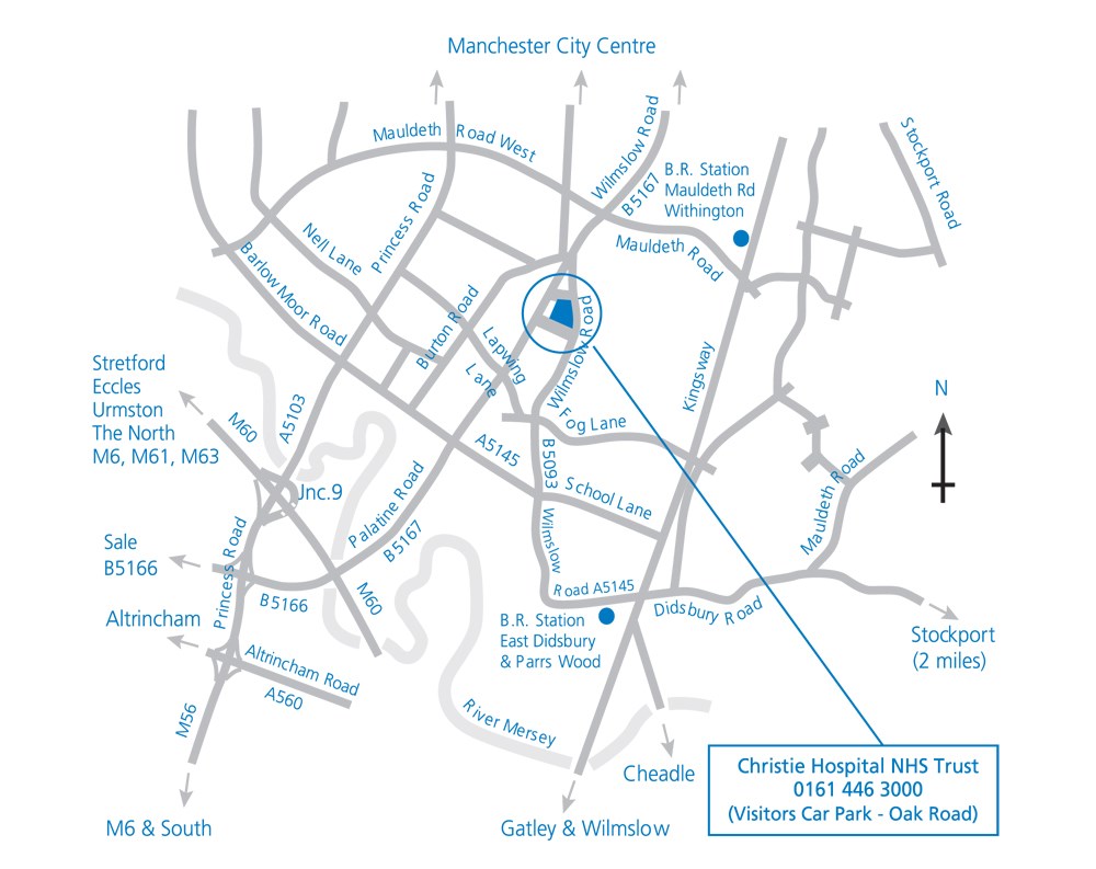 Christie Hospital Map With Departments